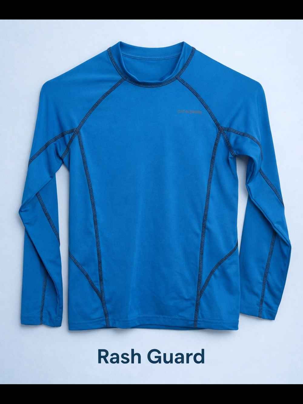 Kids Blue Rash Guard Swim Shirt